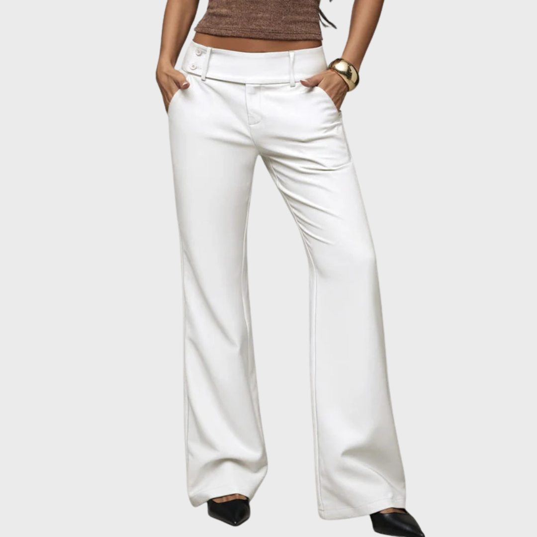 Elowra - Tailored Flared Suit Trousers