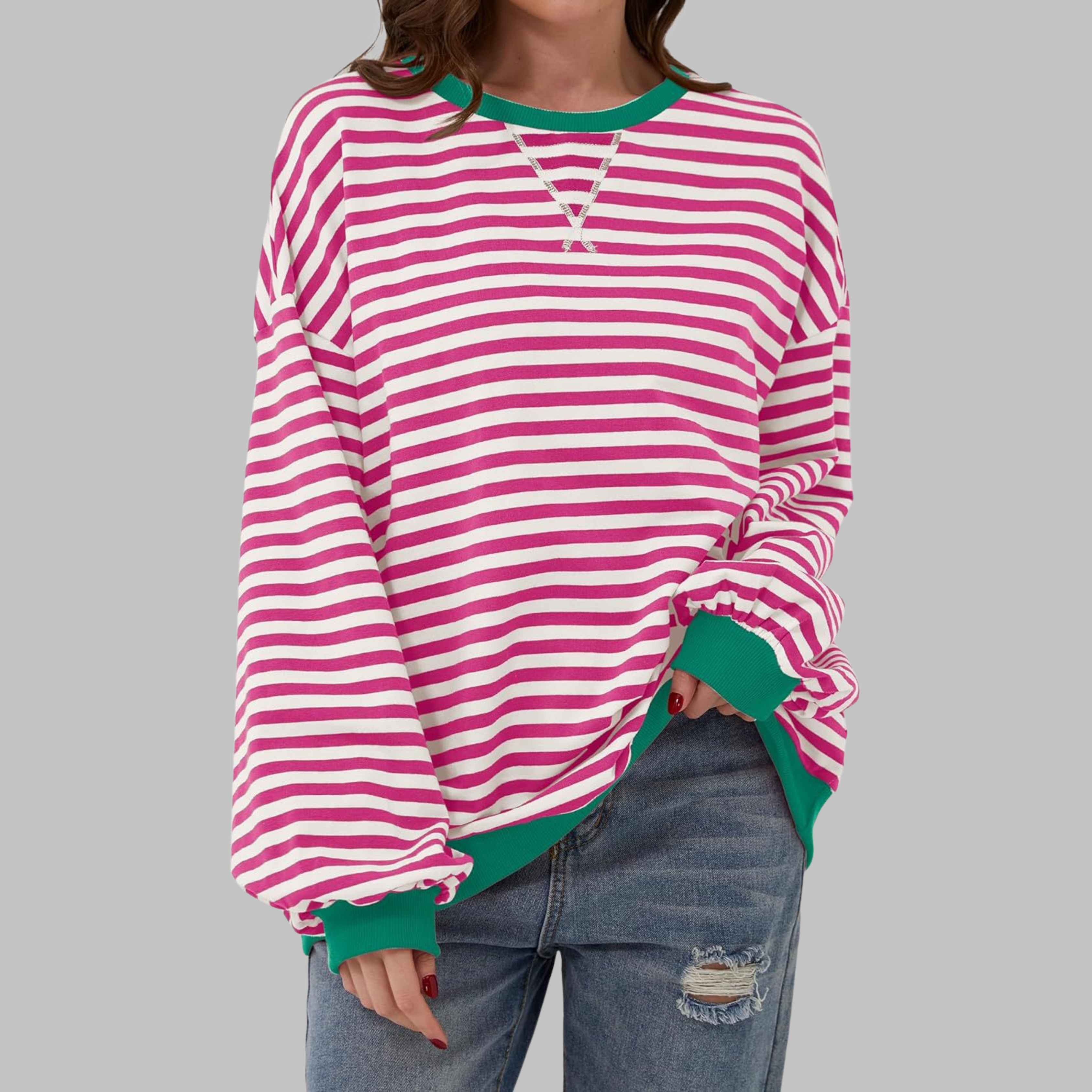 LUKA – RELAXED STRIPED SWEATSHIRT