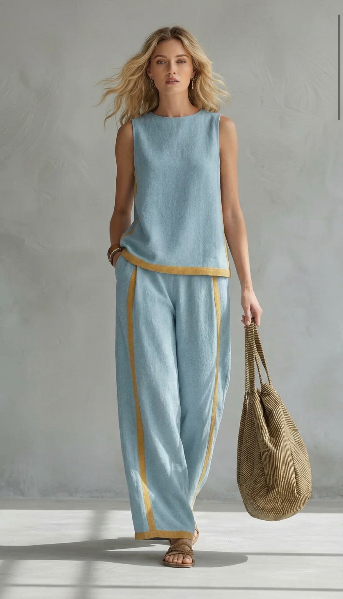 LEILA – EFFORTLESS CHIC TWO-PIECE SET