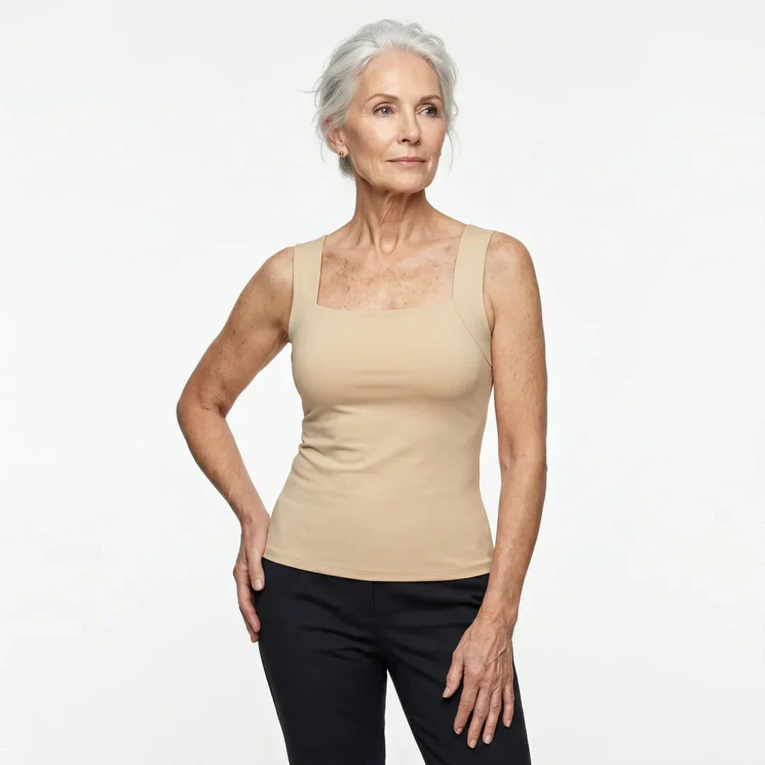 ROXANNE - BUILT-IN COMFORT BRA TANK TOP
