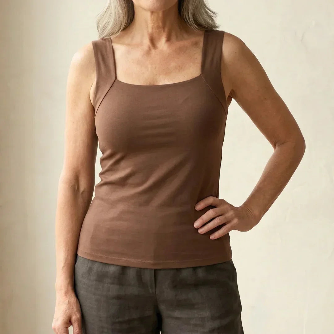 ROXANNE - BUILT-IN COMFORT BRA TANK TOP