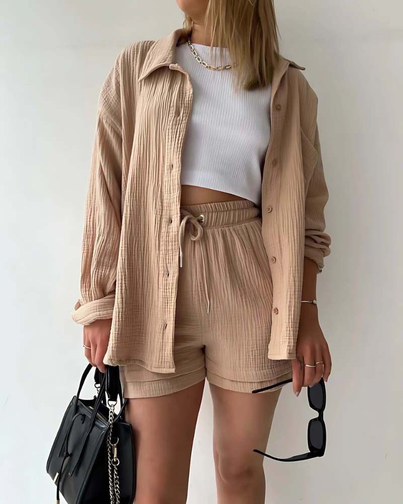 PHOEBE - COTTON SHORTS SET
