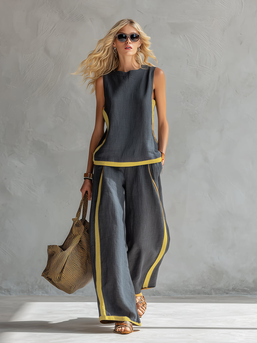 LEILA – EFFORTLESS CHIC TWO-PIECE SET