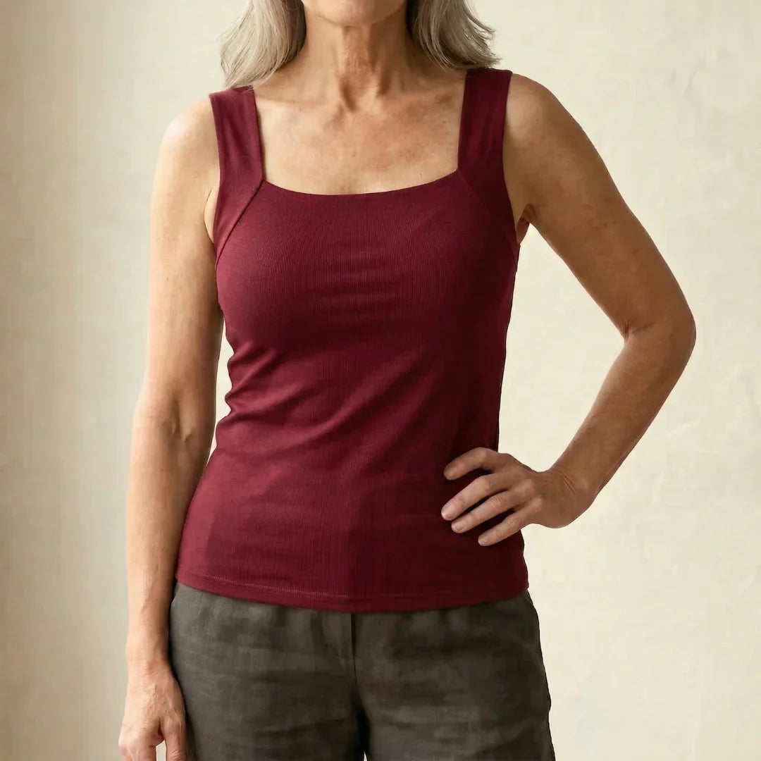 ROXANNE - BUILT-IN COMFORT BRA TANK TOP