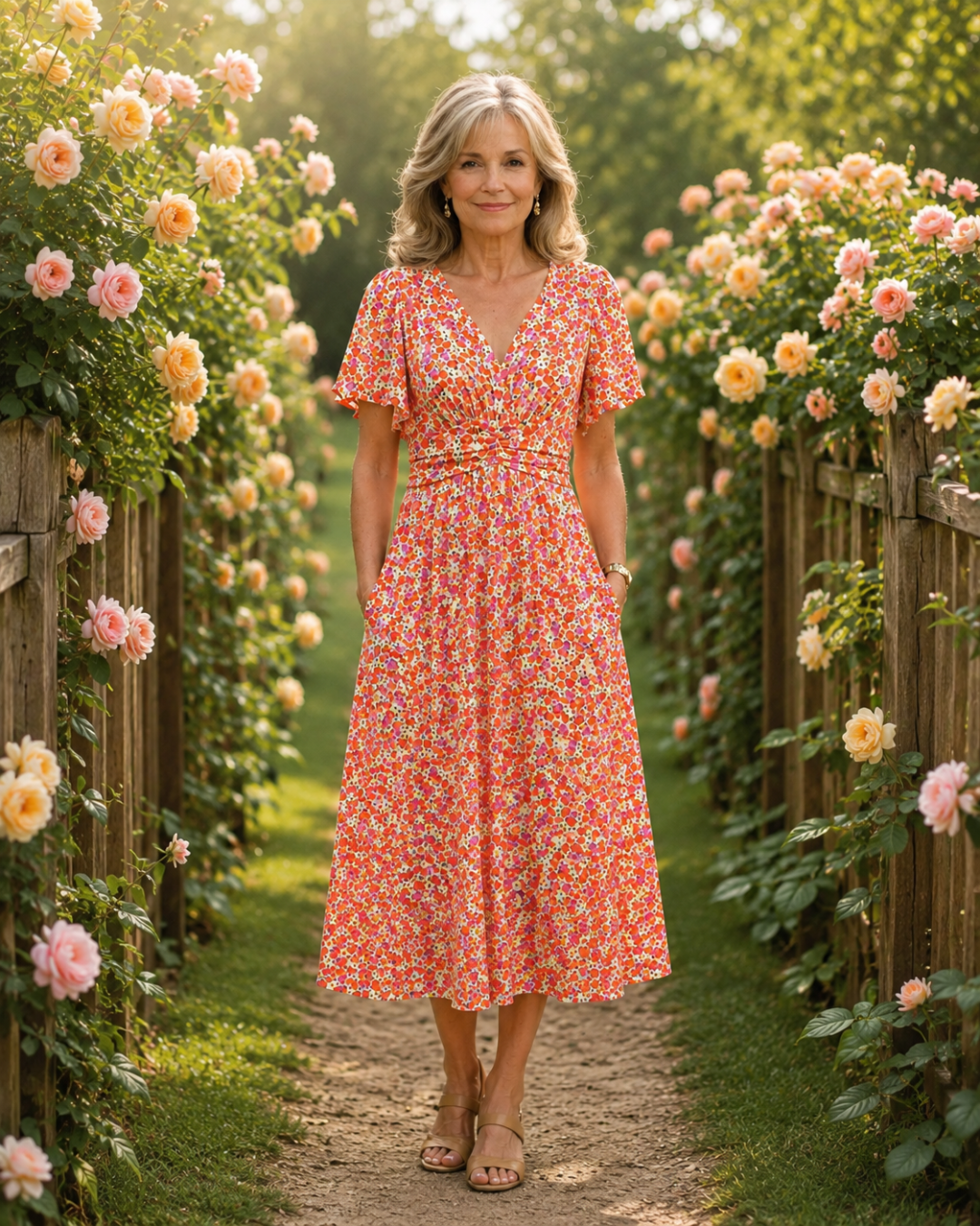 ALICE – FLORAL A LINE SUMMER DRESS