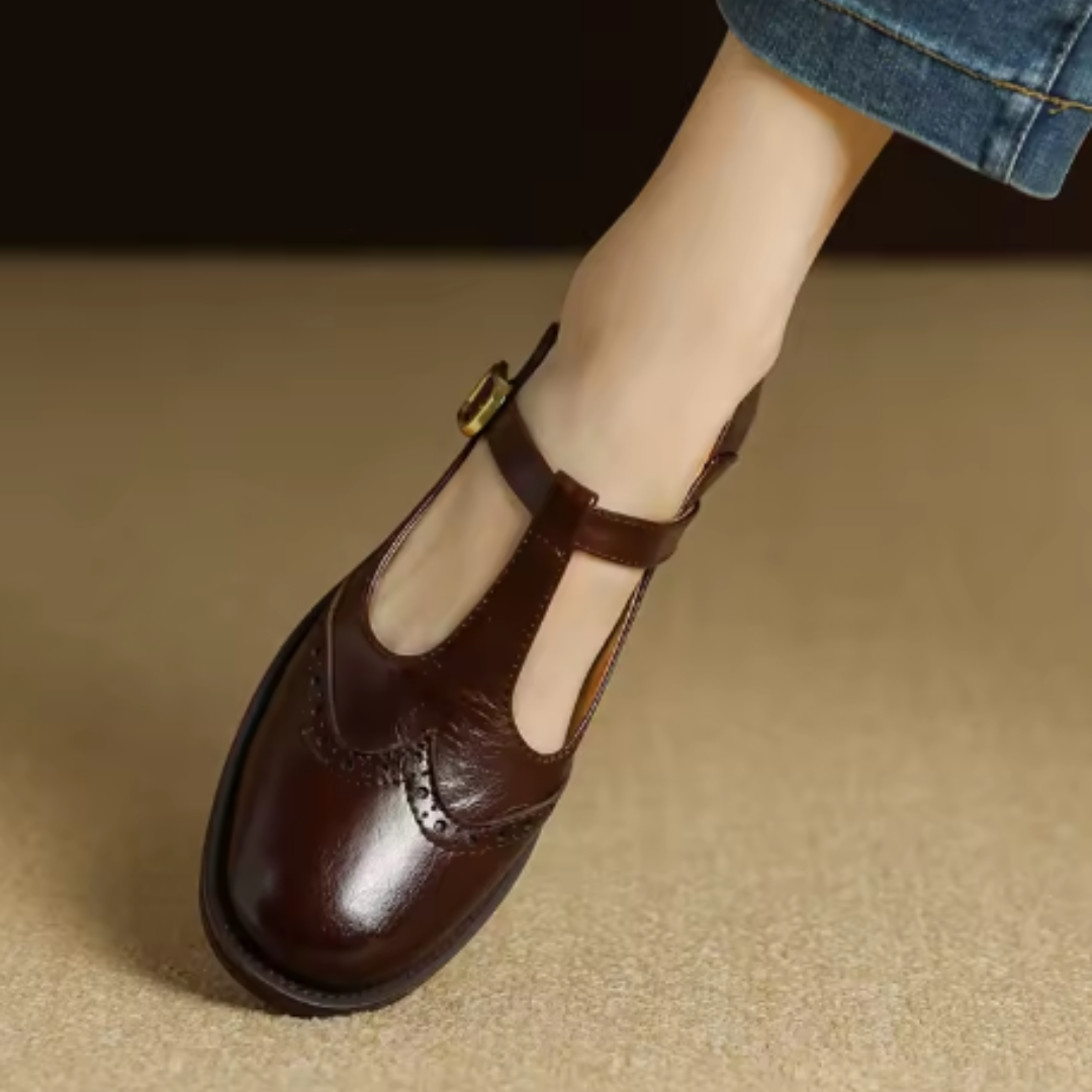 YSOLENNE - ELEGANT T-BAR MARY JANES