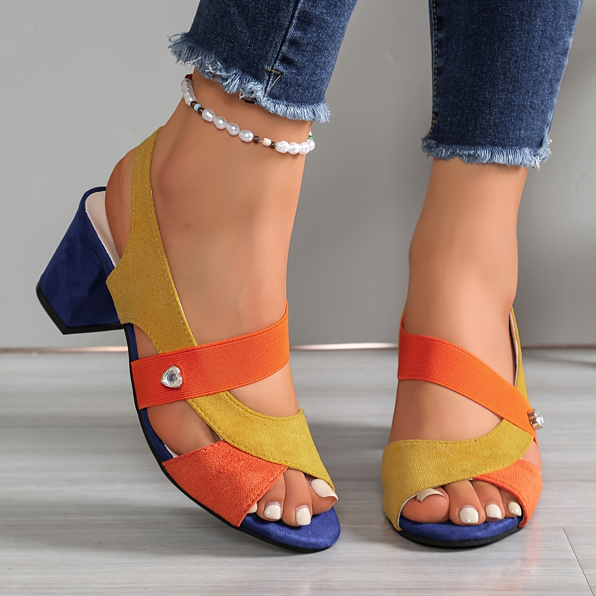 LINDA - ORTHOPAEDIC COMFORT BLOCK HEELS
