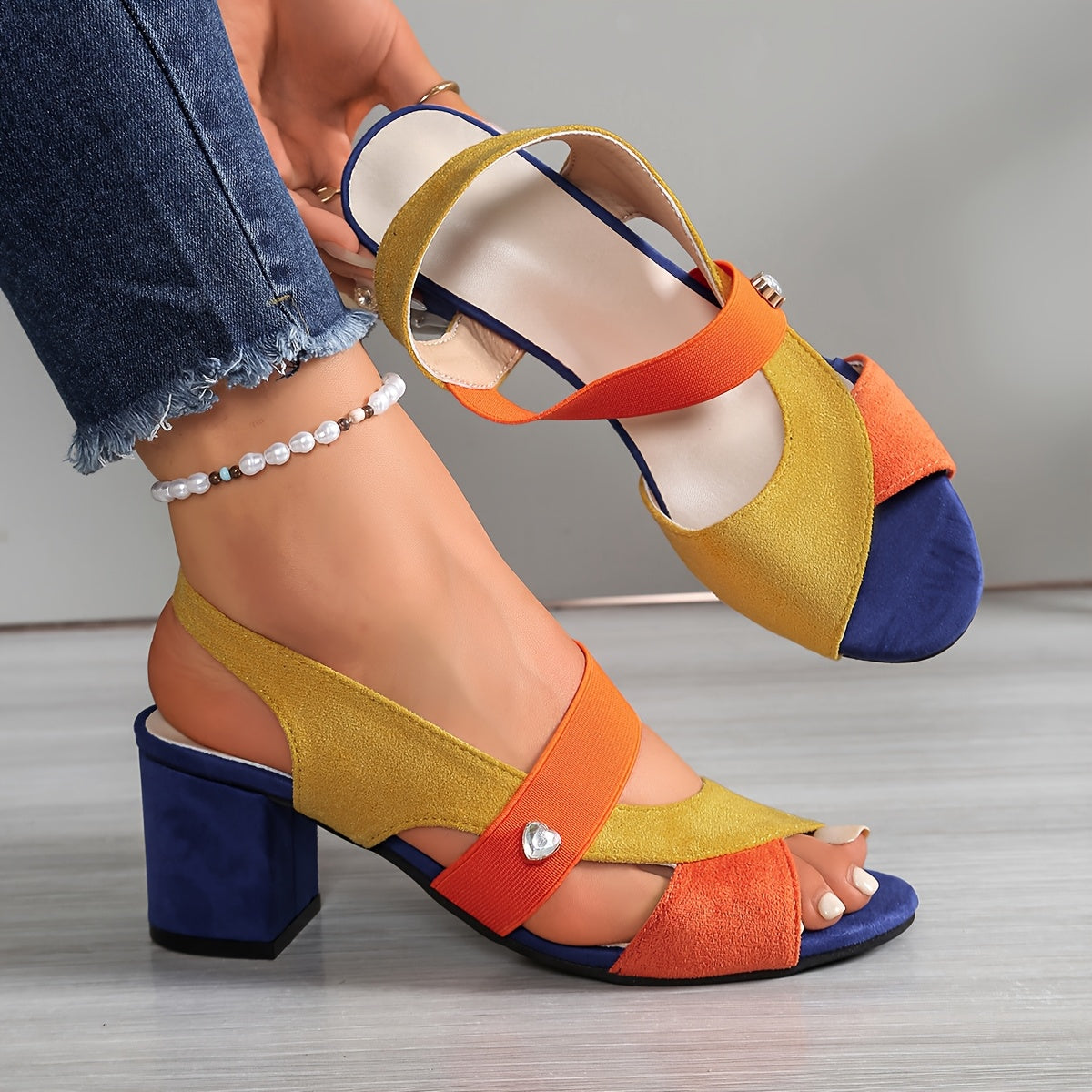 LINDA - ORTHOPAEDIC COMFORT BLOCK HEELS