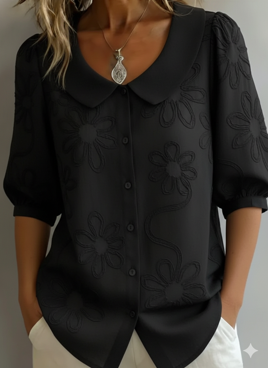 AURÉLIE – LIGHTWEIGHT FLORAL BLOUSE