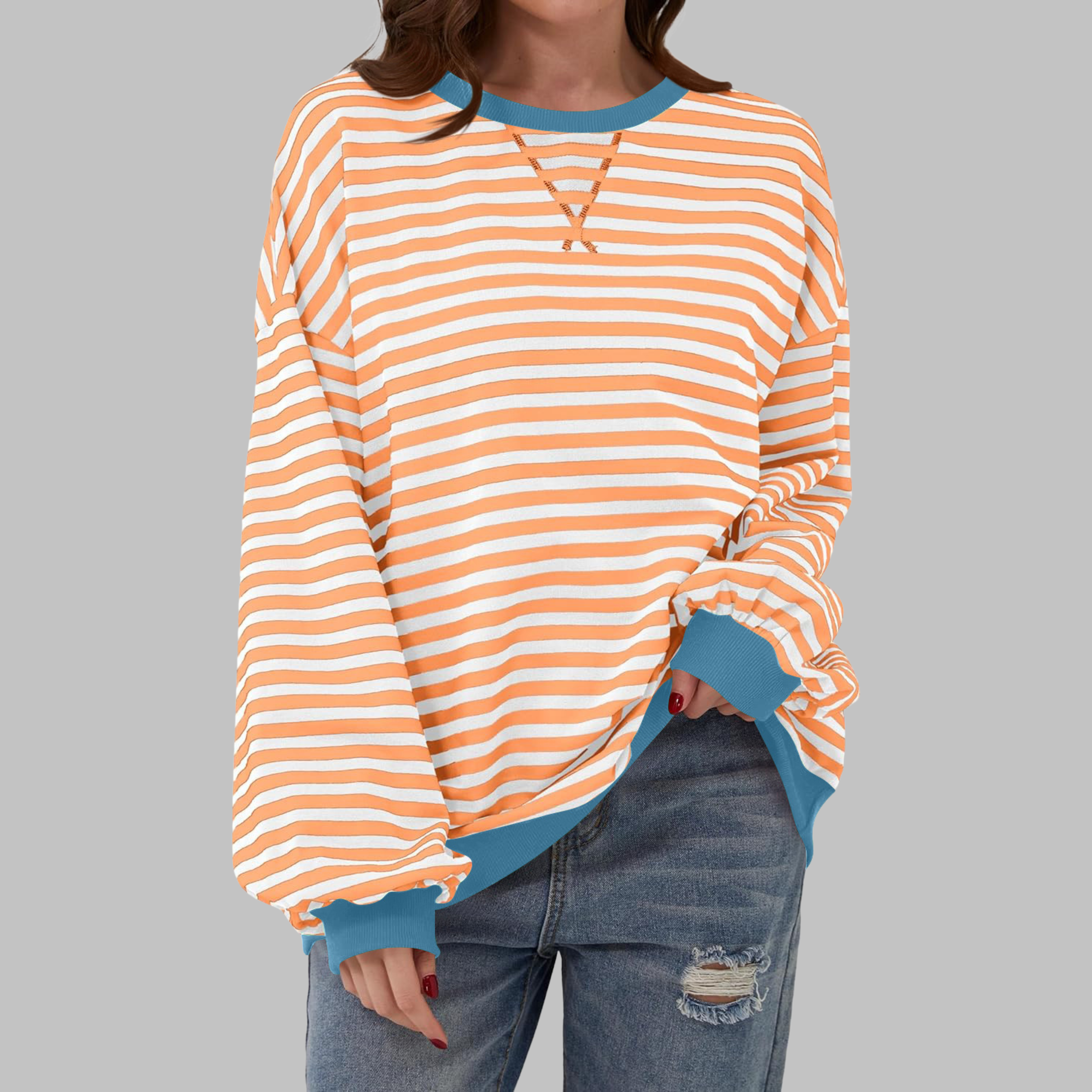 LUKA – RELAXED STRIPED SWEATSHIRT