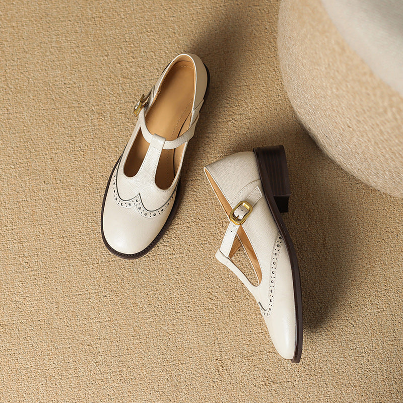 YSOLENNE - ELEGANT T-BAR MARY JANES