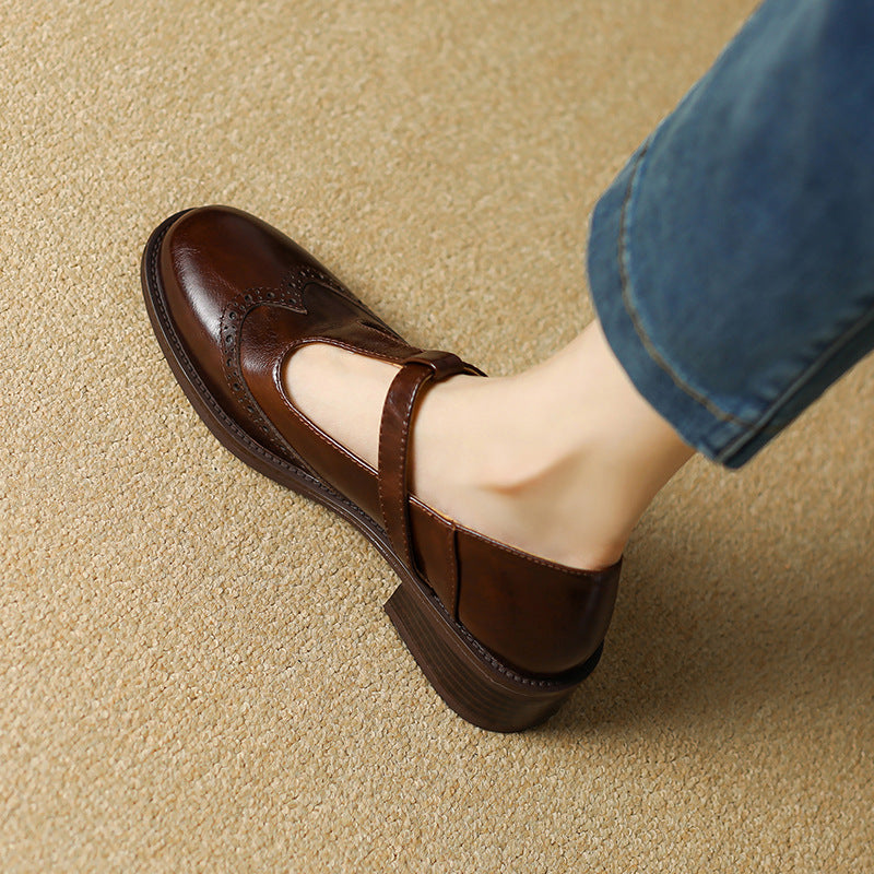 YSOLENNE - ELEGANT T-BAR MARY JANES