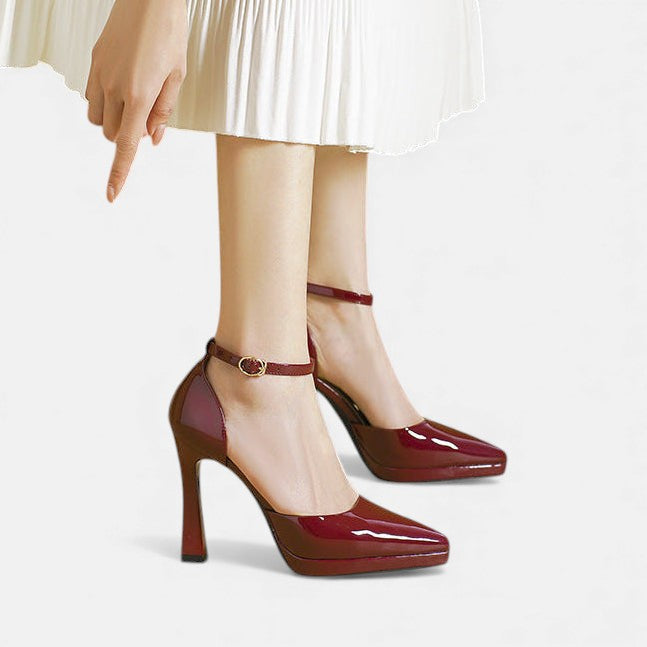 EVETTE - LEATHER HEELS