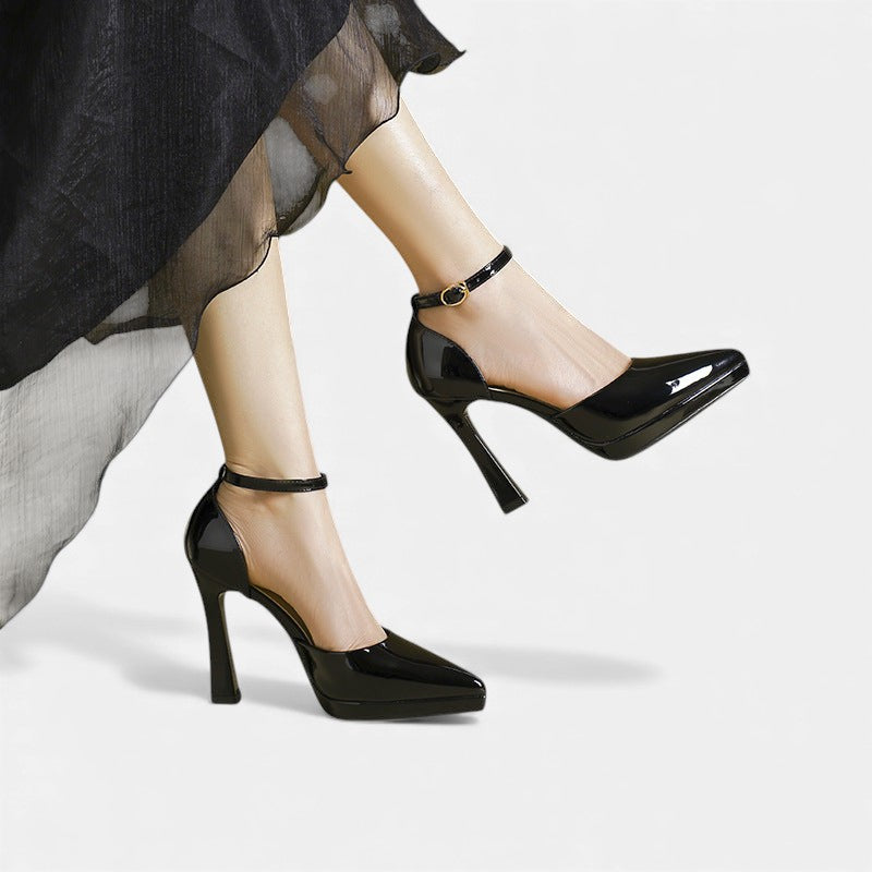 EVETTE - LEATHER HEELS