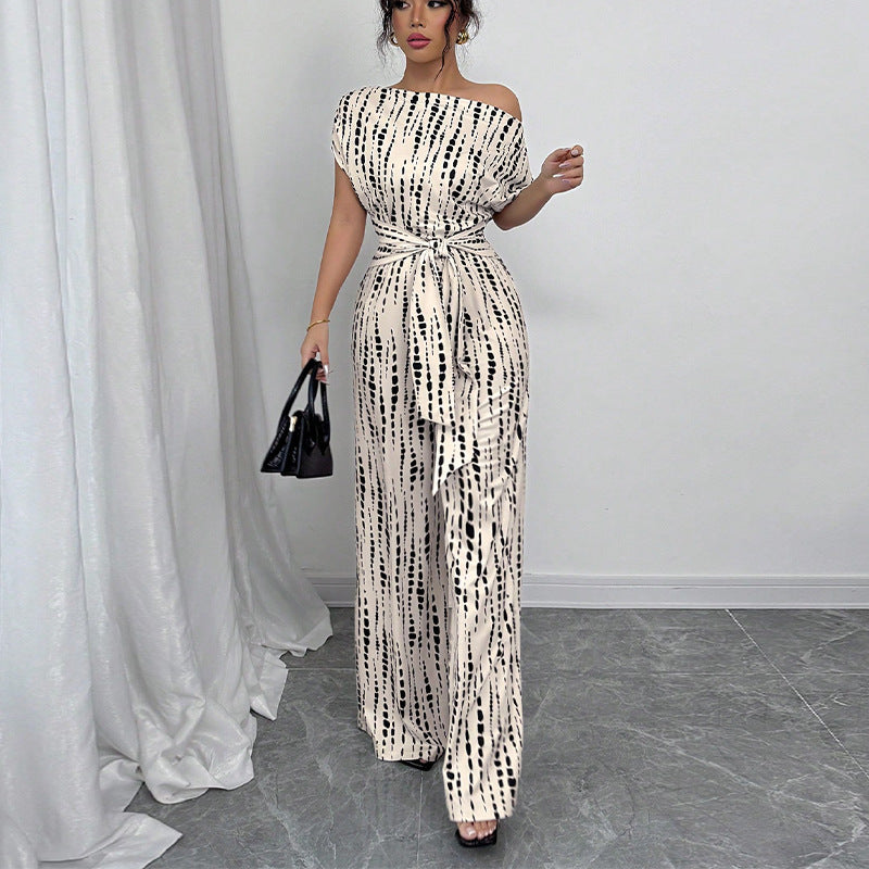 AMARISE - WIDE-LEG STRAP JUMPSUIT