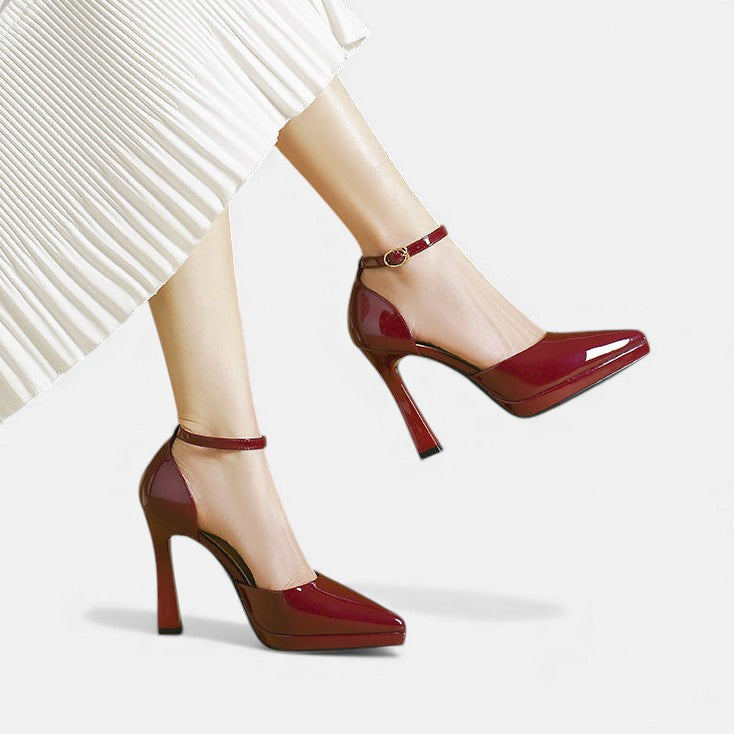 EVETTE - LEATHER HEELS