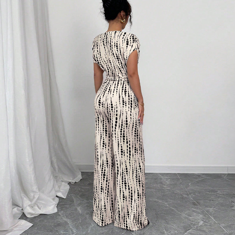 AMARISE - WIDE-LEG STRAP JUMPSUIT