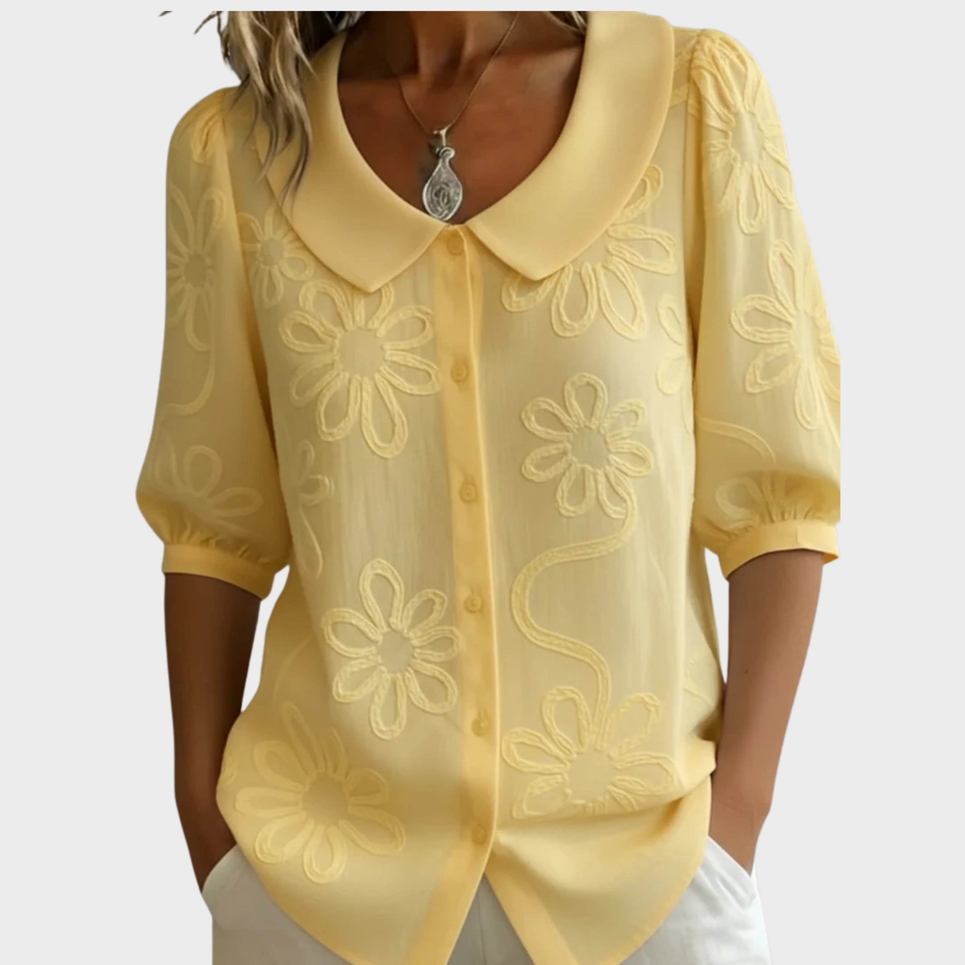 AURÉLIE – LIGHTWEIGHT FLORAL BLOUSE