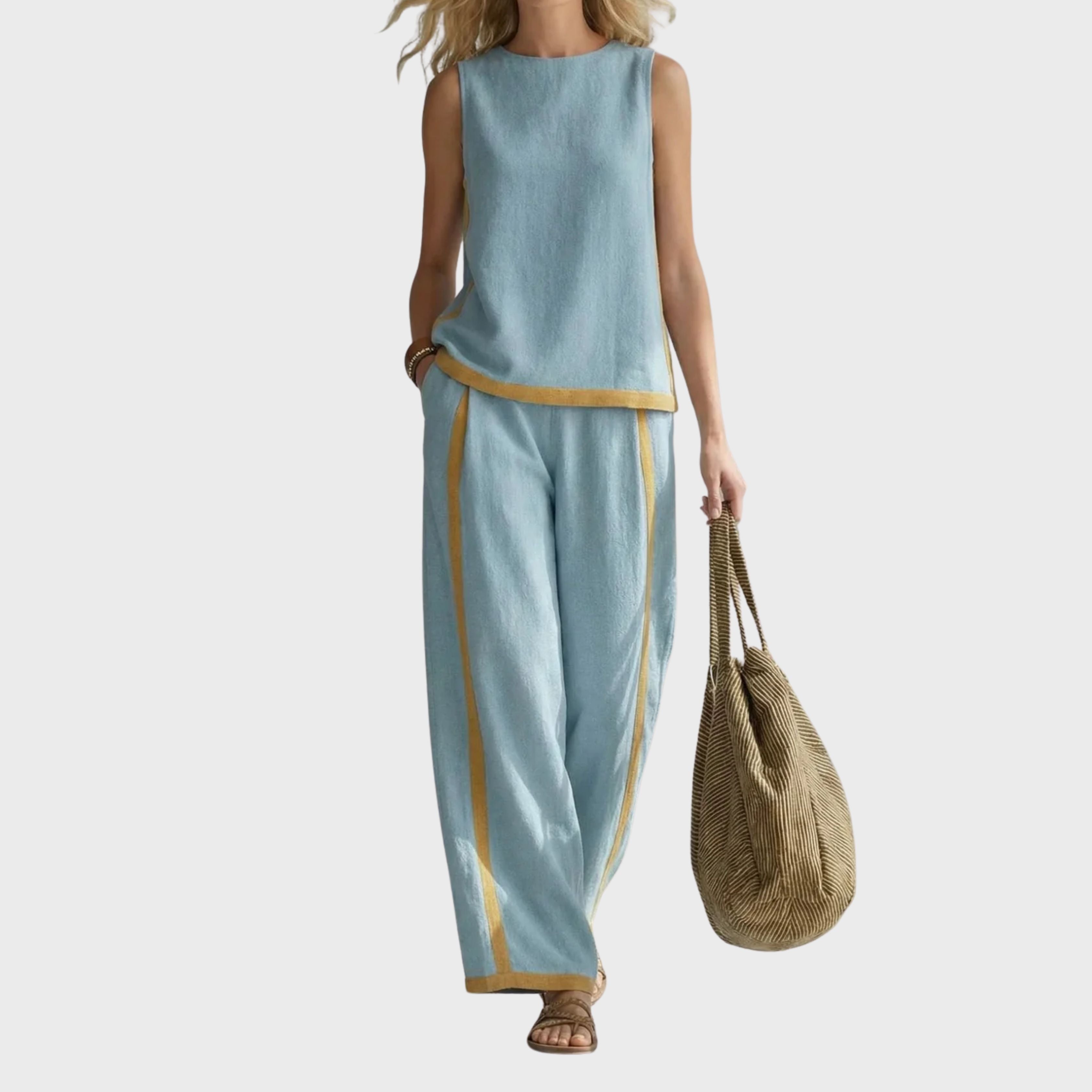 LEILA – EFFORTLESS CHIC TWO-PIECE SET