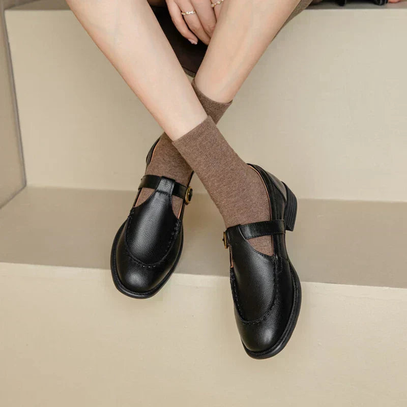 NANCY - RETRO LEATHER SHOES