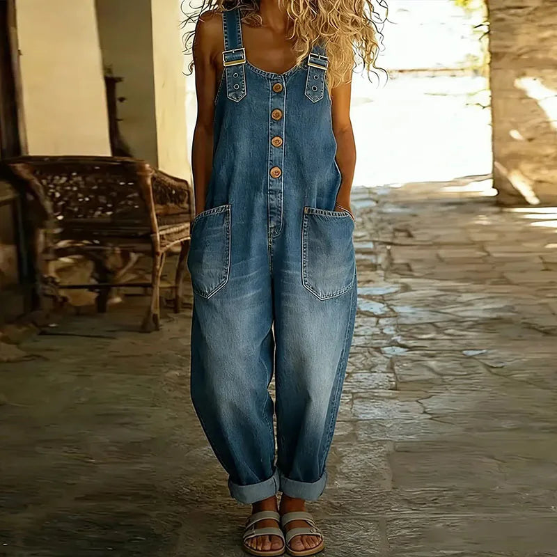 SAYLOR – VINTAGE DENIM OVERALLS