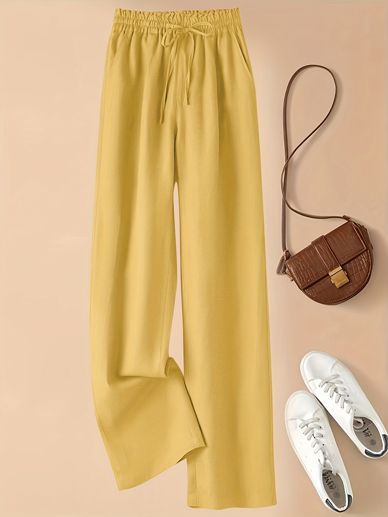 COLETTE - WIDE LEG DRAWSTRING TROUSERS