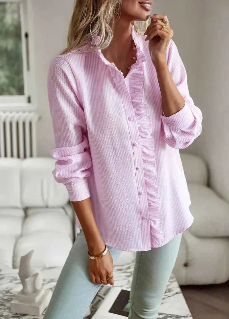 CHARLOTTE – RUFFLE COLLAR BLOUSE