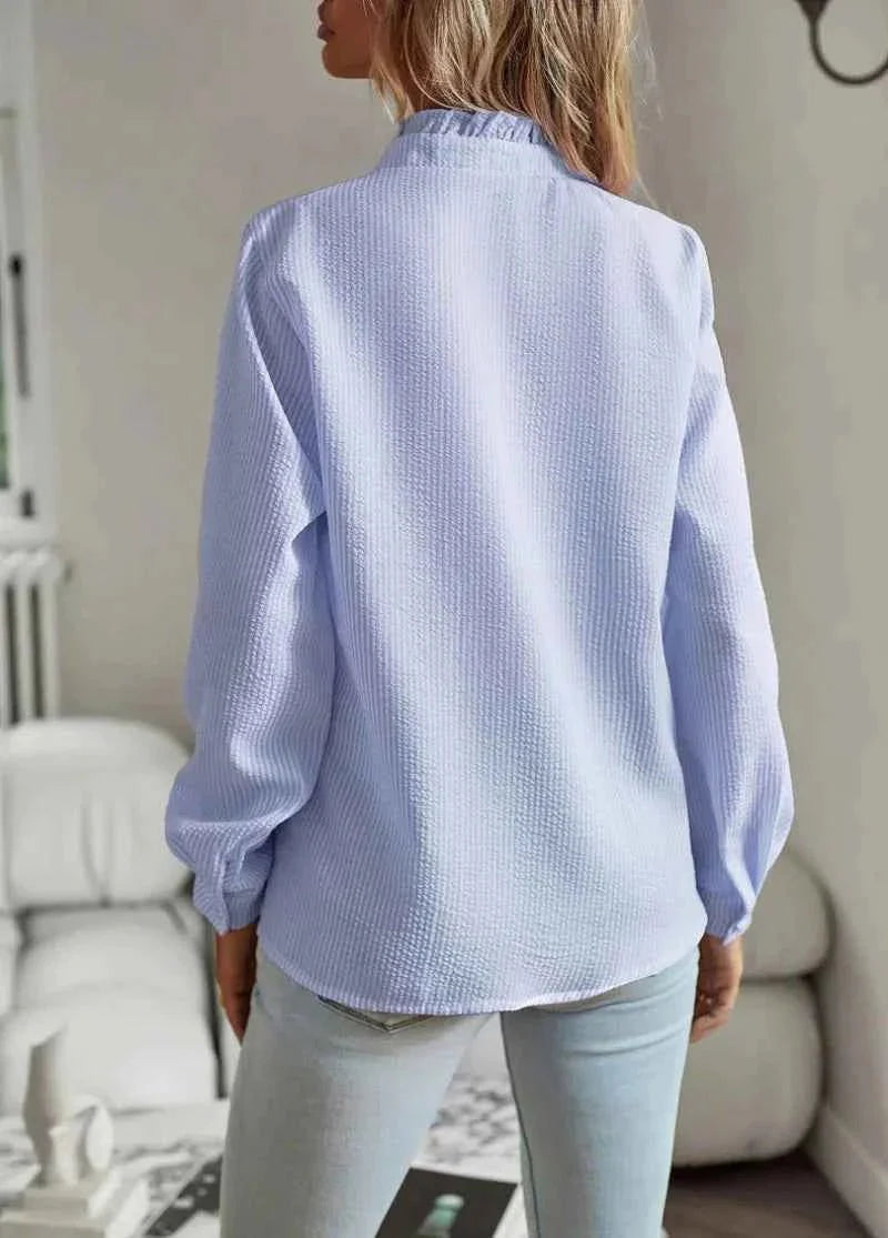 CHARLOTTE – RUFFLE COLLAR BLOUSE