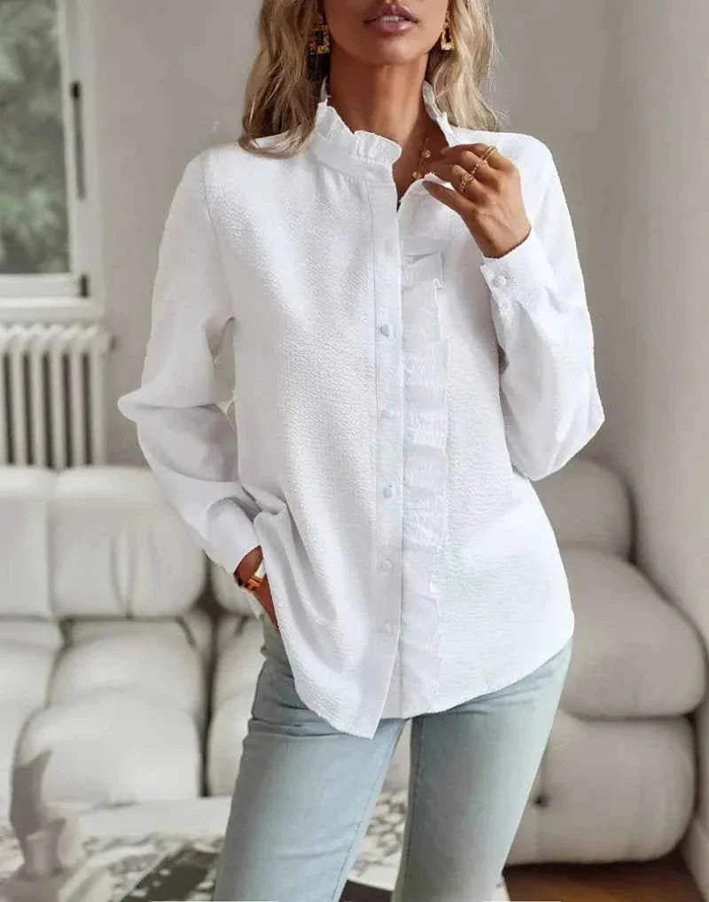 CHARLOTTE – RUFFLE COLLAR BLOUSE