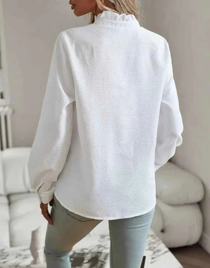 CHARLOTTE – RUFFLE COLLAR BLOUSE