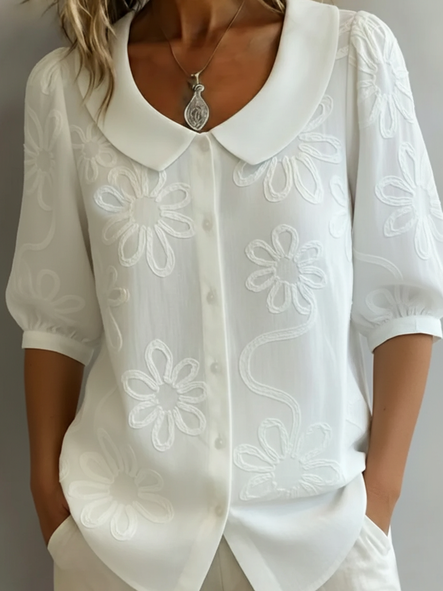 AURÉLIE – LIGHTWEIGHT FLORAL BLOUSE