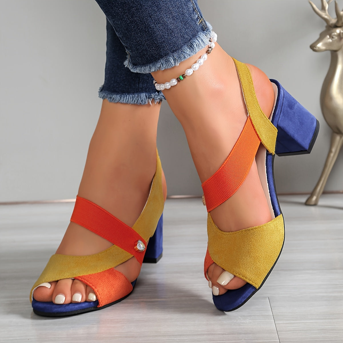 LINDA - ORTHOPAEDIC COMFORT BLOCK HEELS