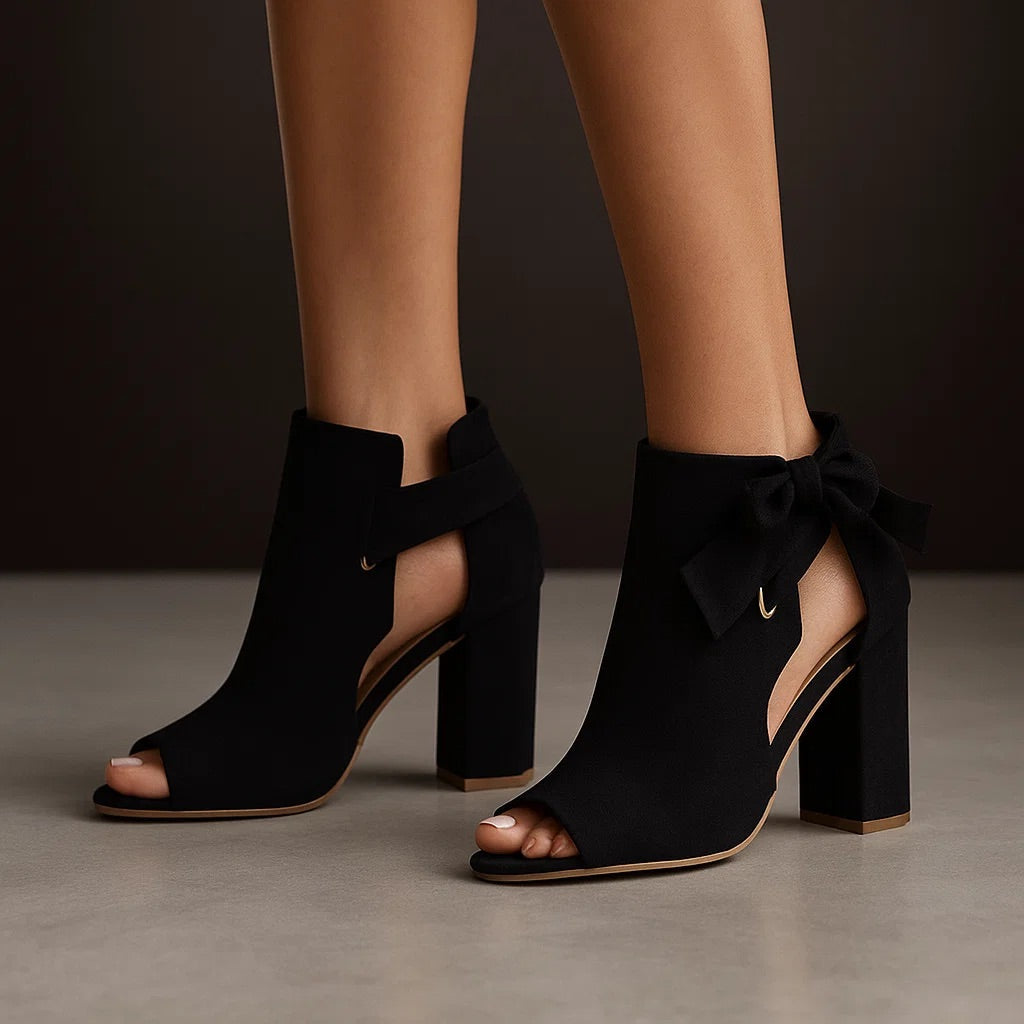 MARCELLA – ELEGANT BOW HEEL SANDALS