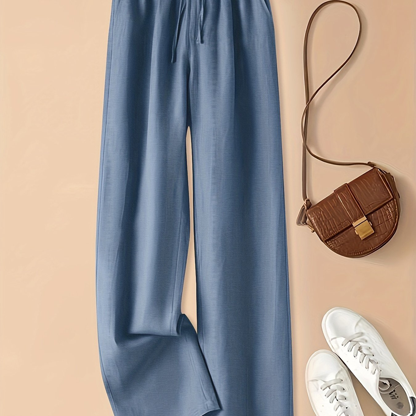 COLETTE - WIDE LEG DRAWSTRING TROUSERS