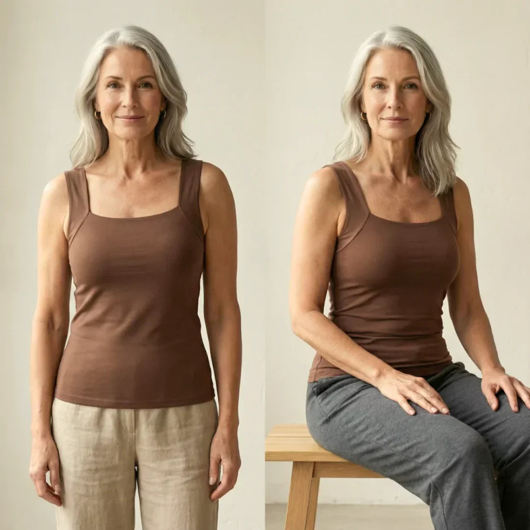 ROXANNE - BUILT-IN COMFORT BRA TANK TOP