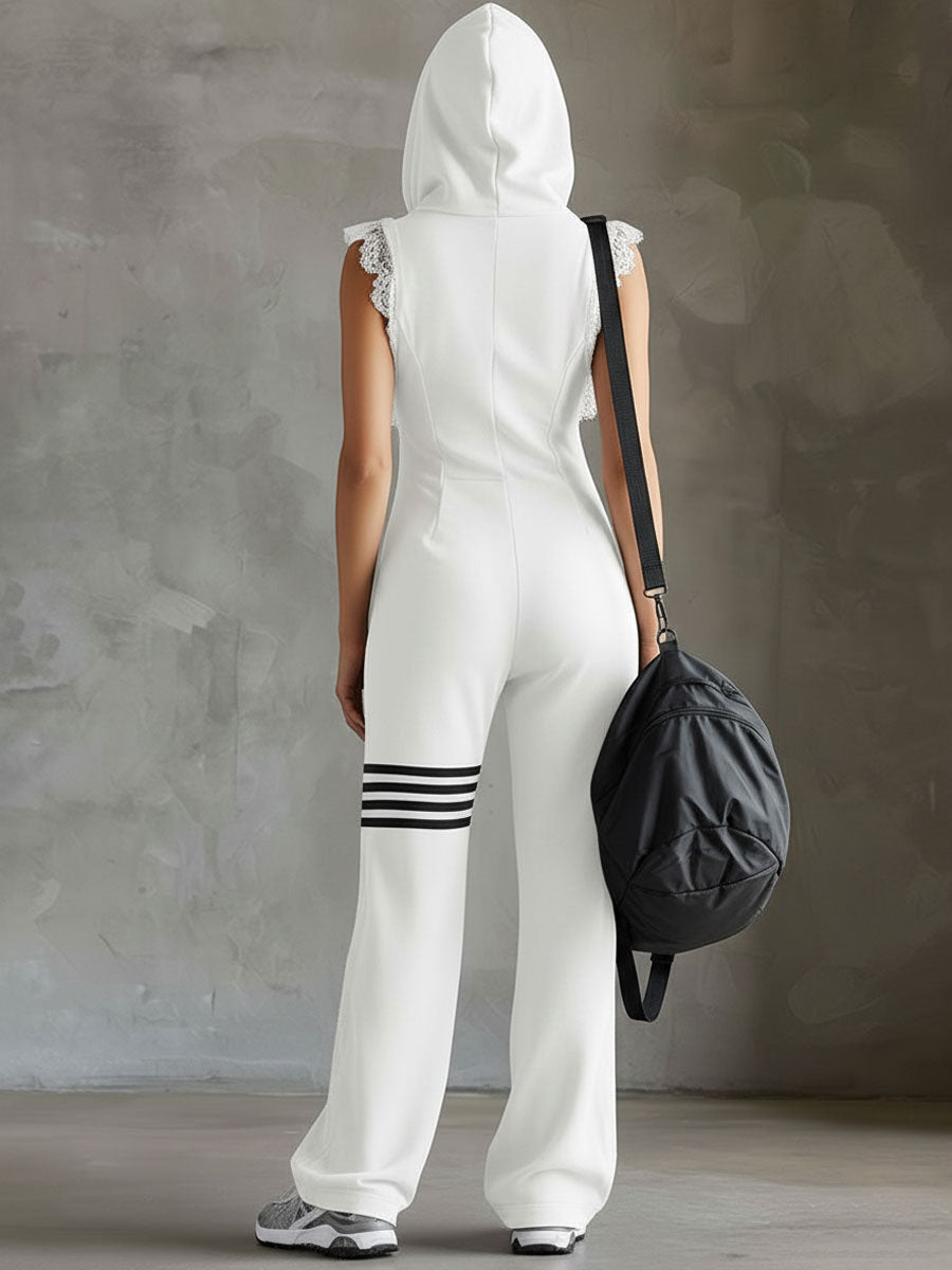 ELEANOR - RETRO ZIP JUMPSUIT