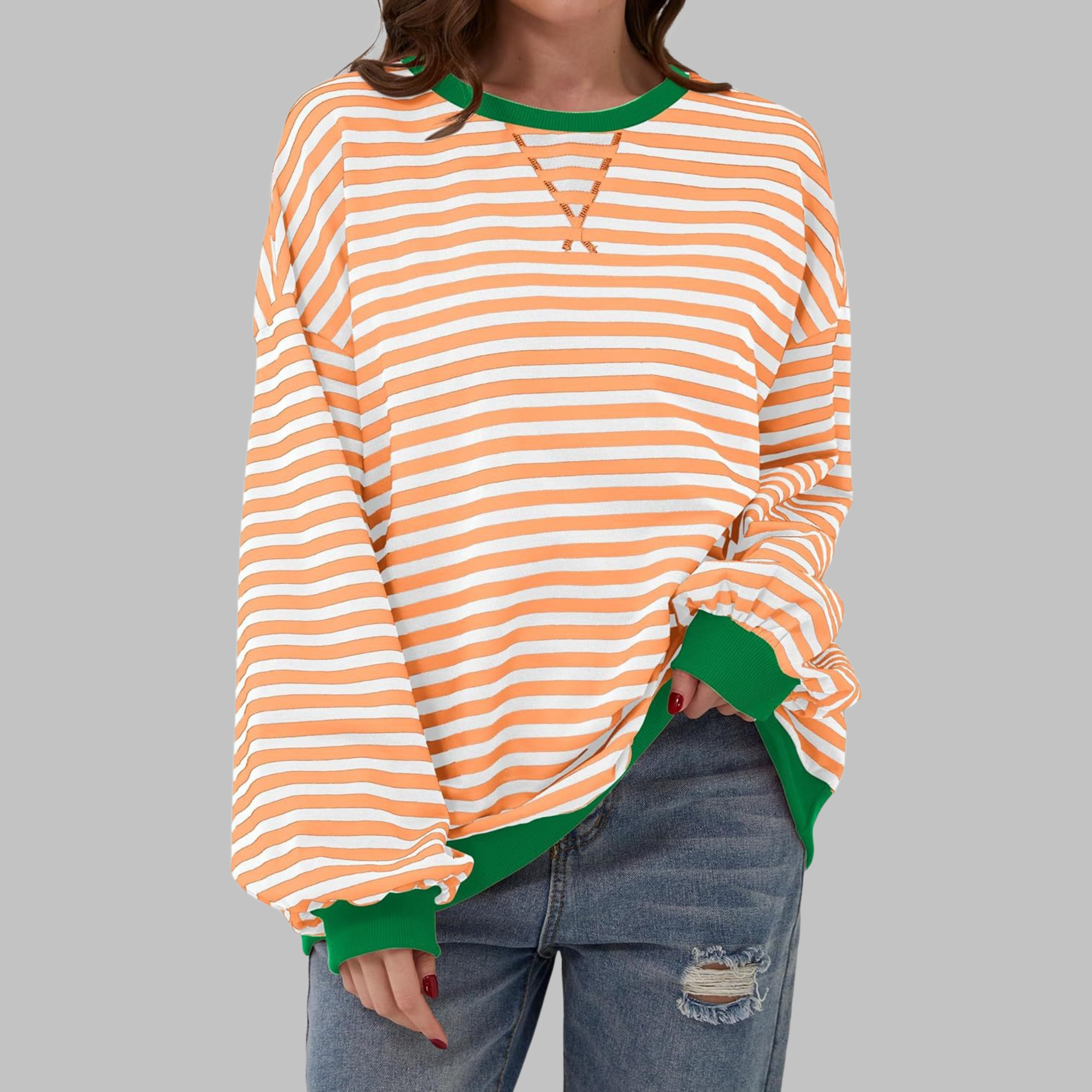 LUKA – RELAXED STRIPED SWEATSHIRT