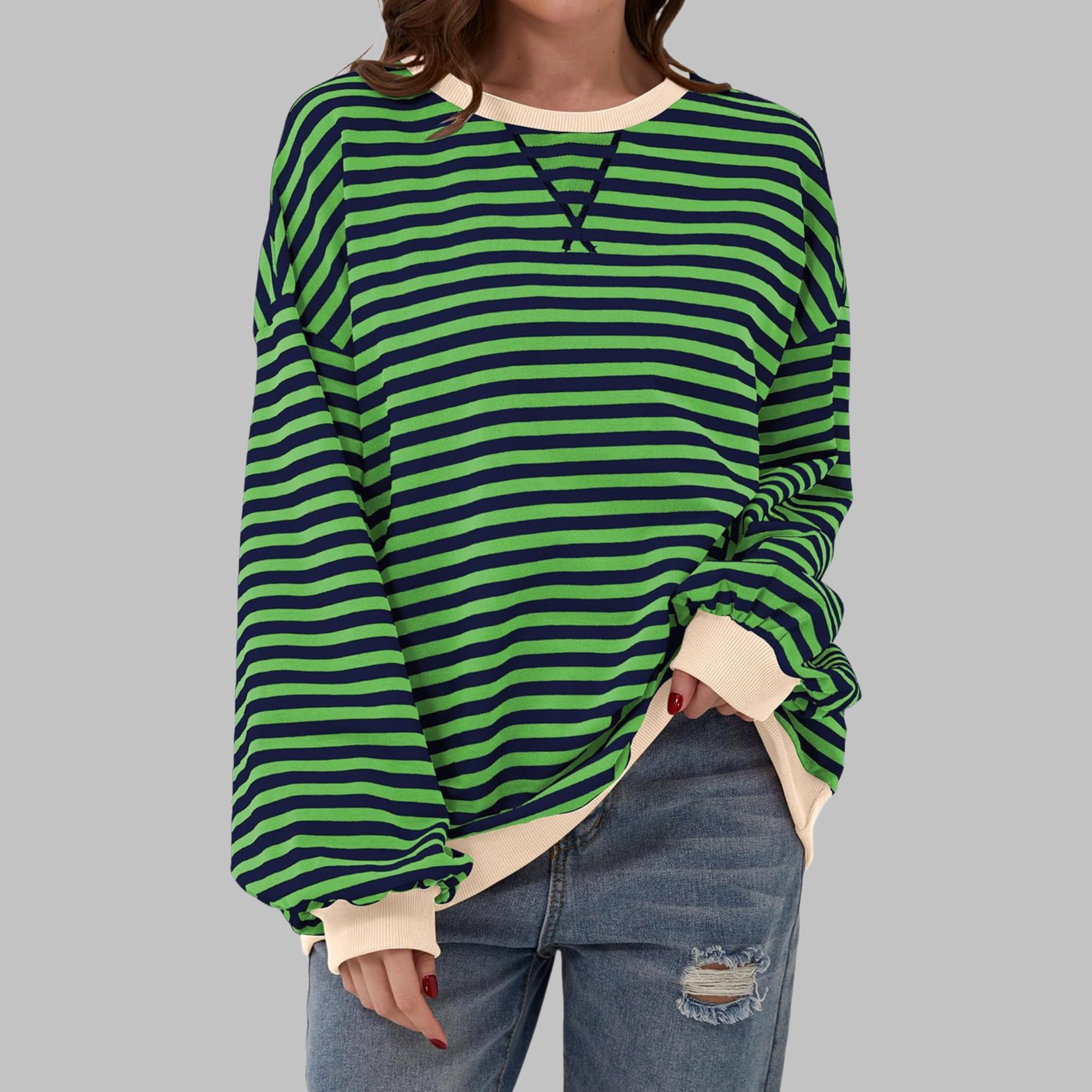 LUKA – RELAXED STRIPED SWEATSHIRT