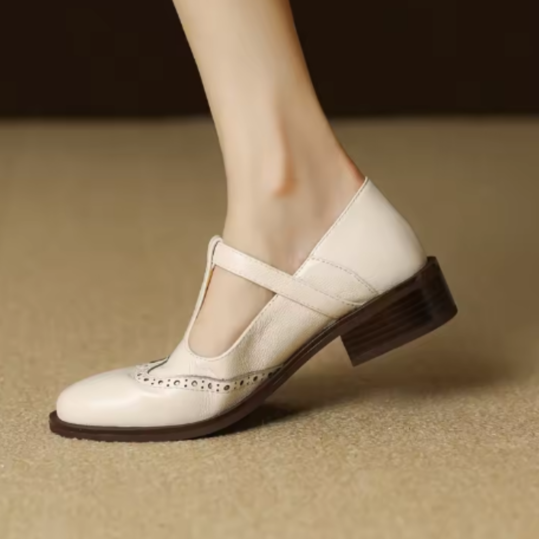 YSOLENNE - ELEGANT T-BAR MARY JANES