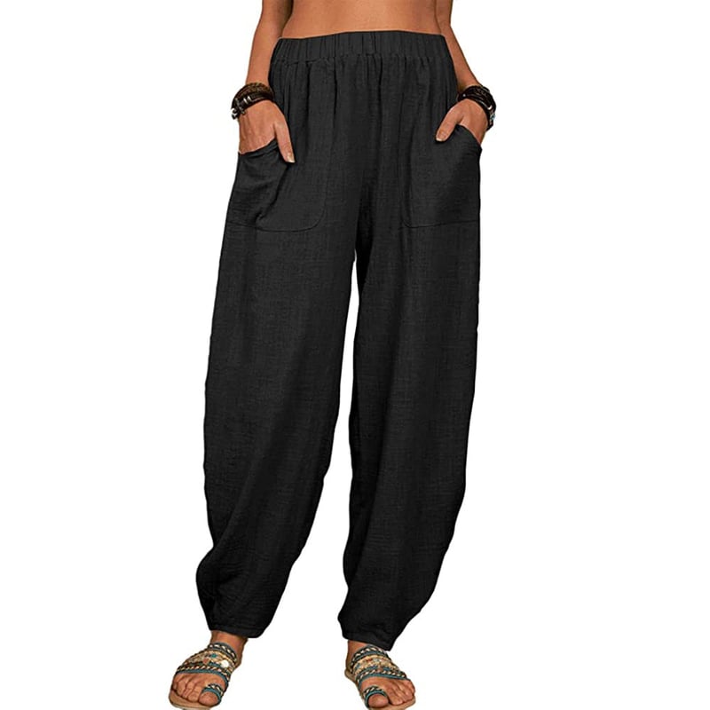 ELVIANE - CASUAL COTTON-LINEN HAREM PANTS