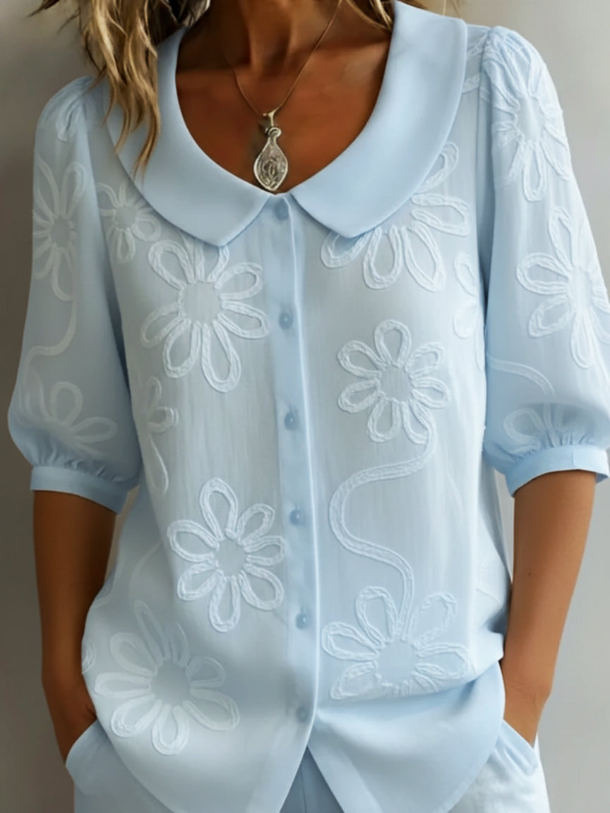 AURÉLIE – LIGHTWEIGHT FLORAL BLOUSE