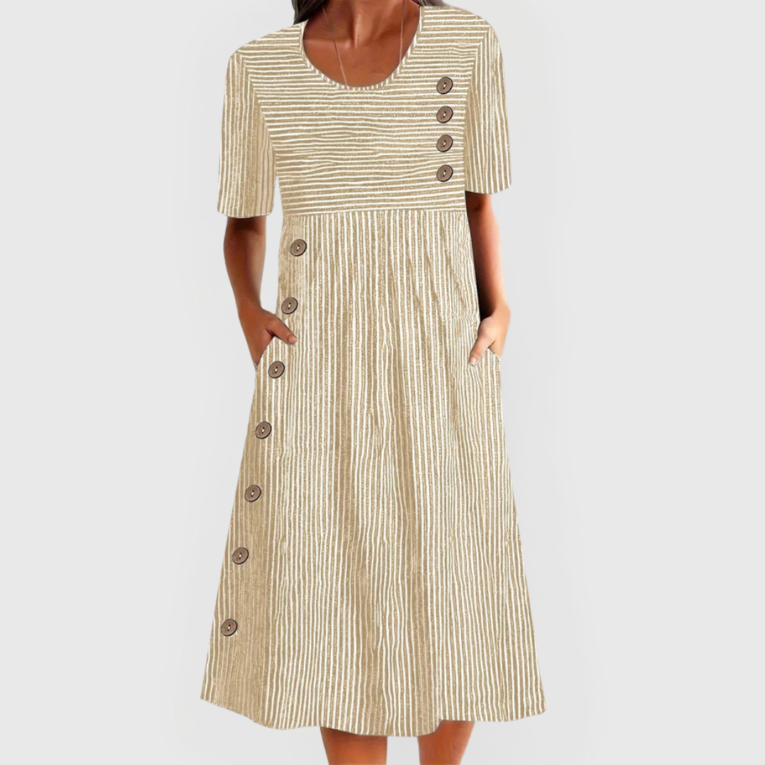 CHARLOTTE - BREATHABLE COMFORT MIDI DRESS