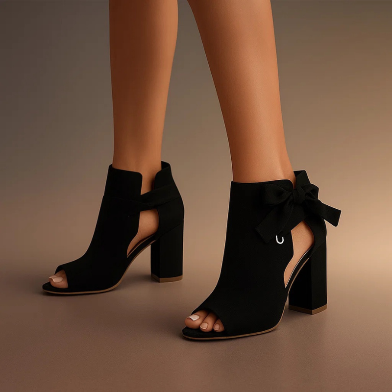 MARCELLA – ELEGANT BOW HEEL SANDALS