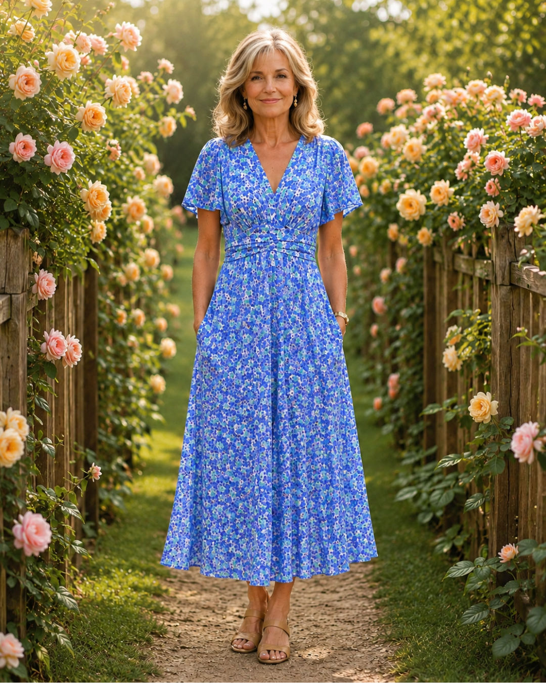 ALICE – FLORAL A LINE SUMMER DRESS