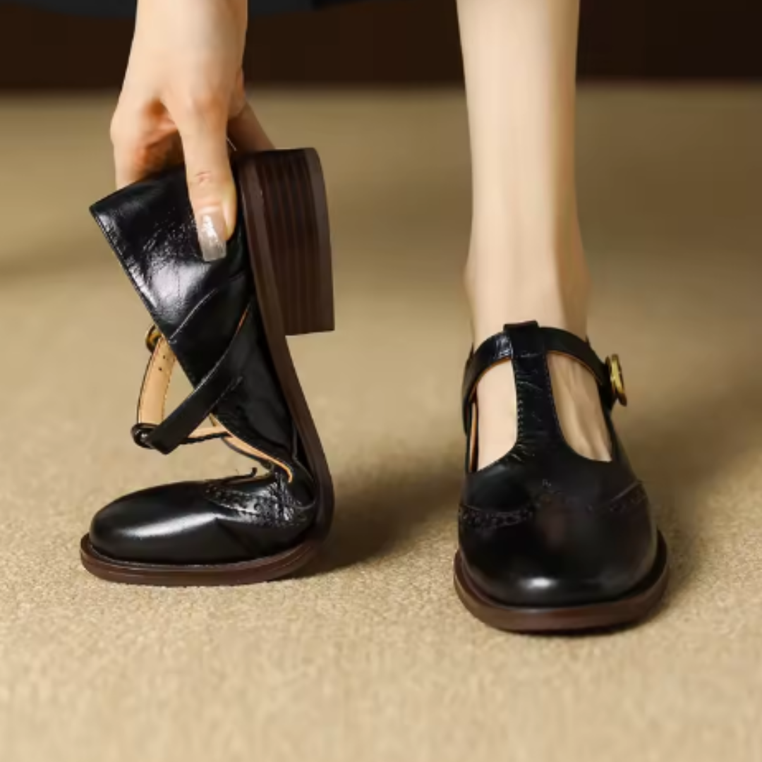 YSOLENNE - ELEGANT T-BAR MARY JANES