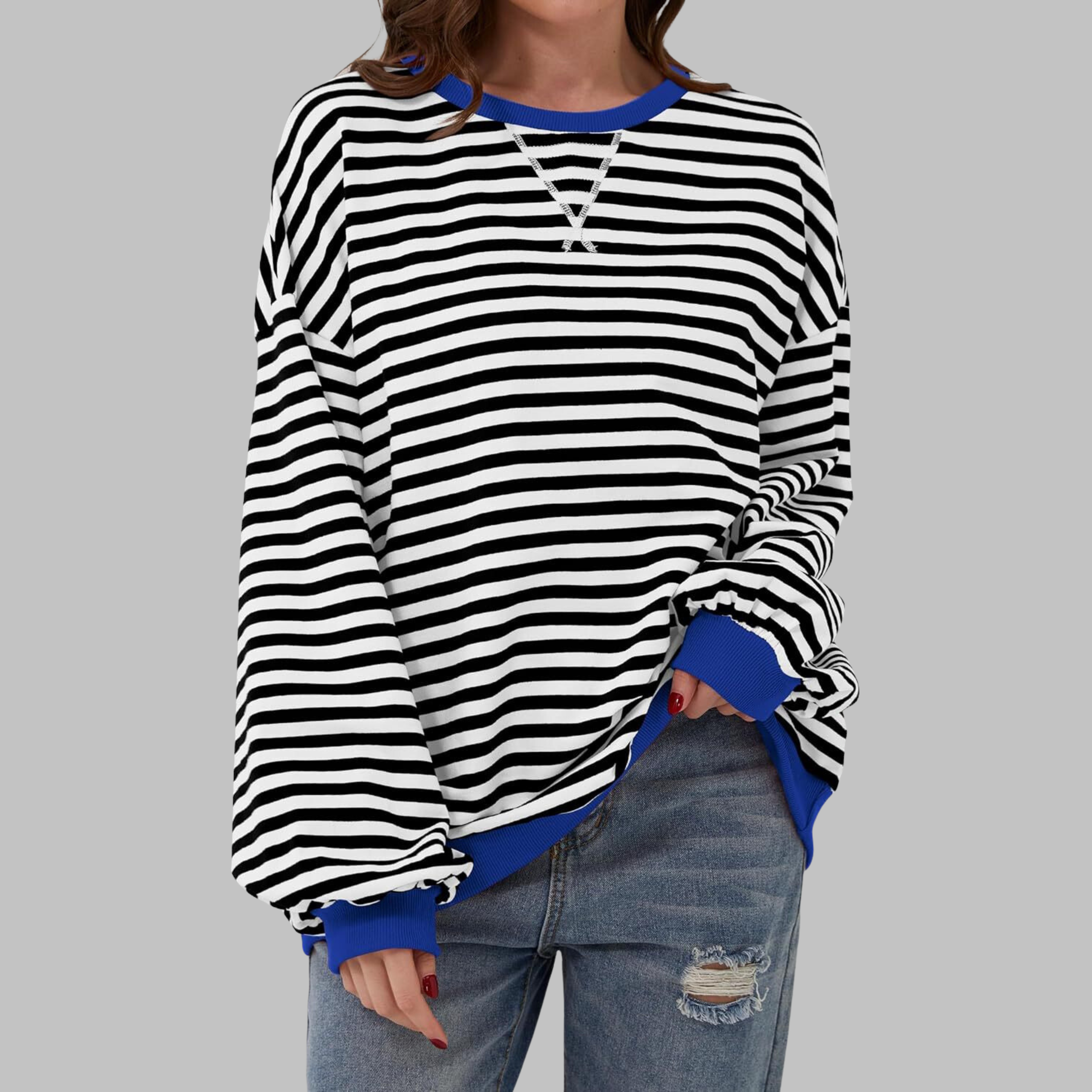 LUKA – RELAXED STRIPED SWEATSHIRT