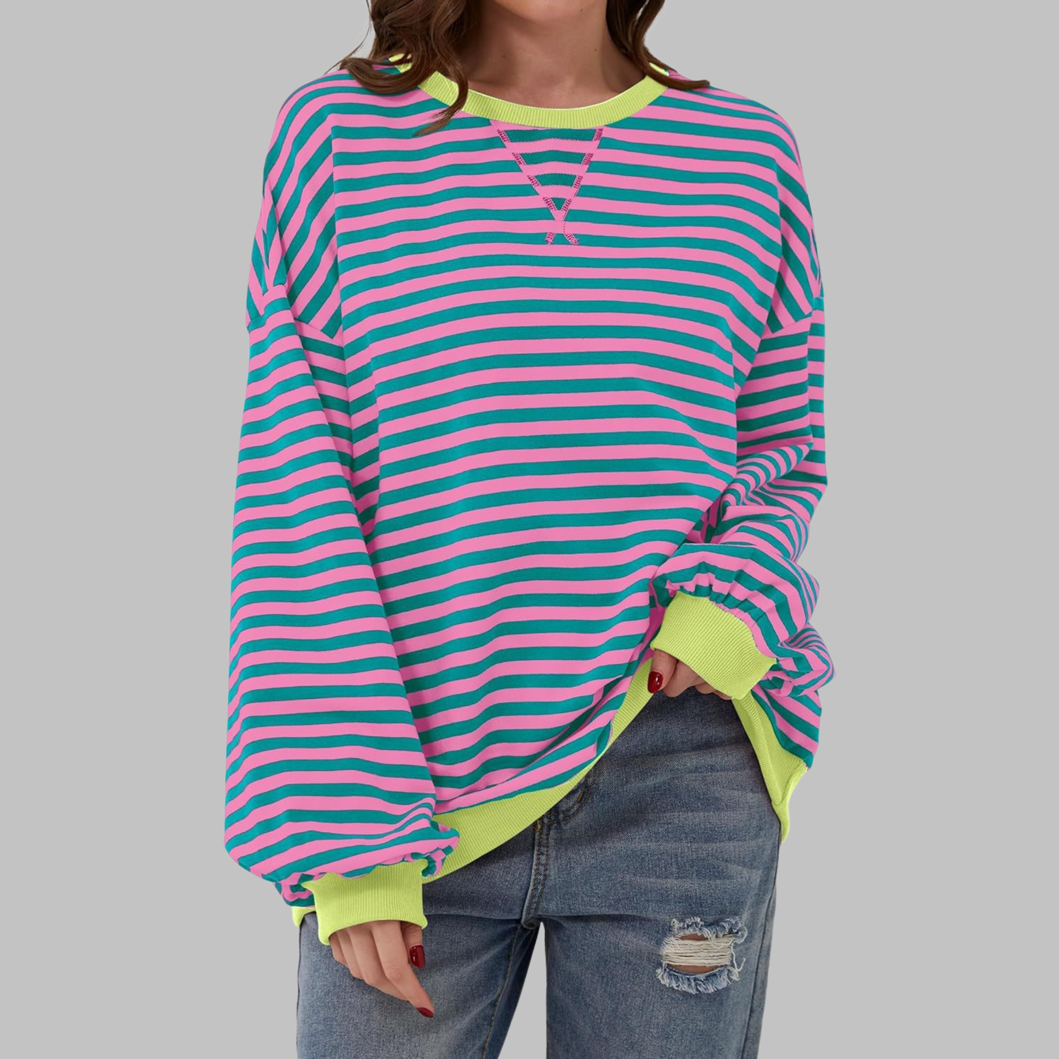 LUKA – RELAXED STRIPED SWEATSHIRT