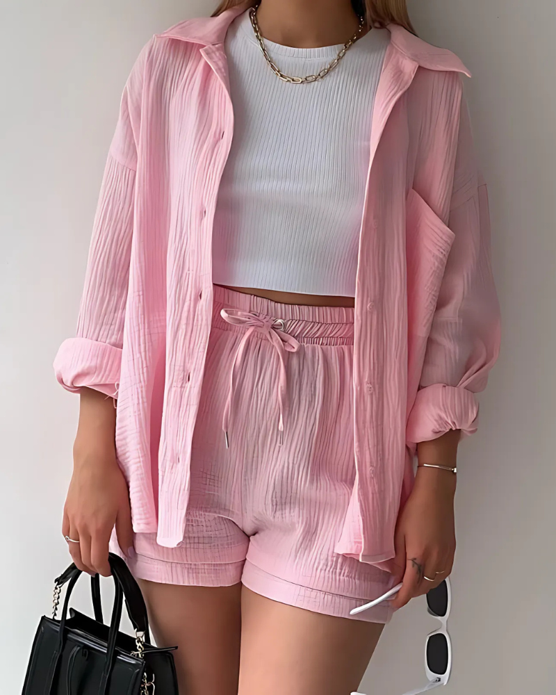 PHOEBE - COTTON SHORTS SET