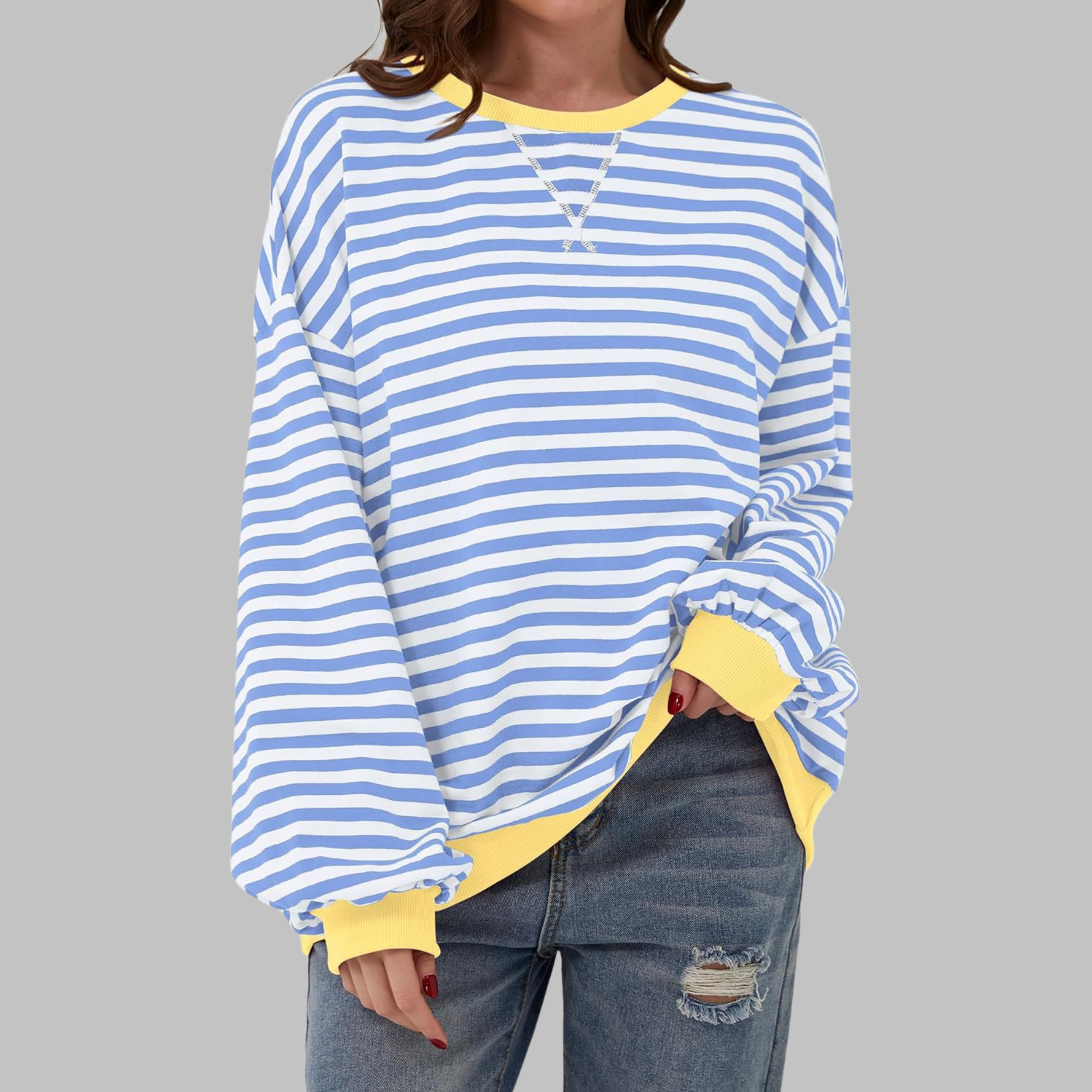 LUKA – RELAXED STRIPED SWEATSHIRT