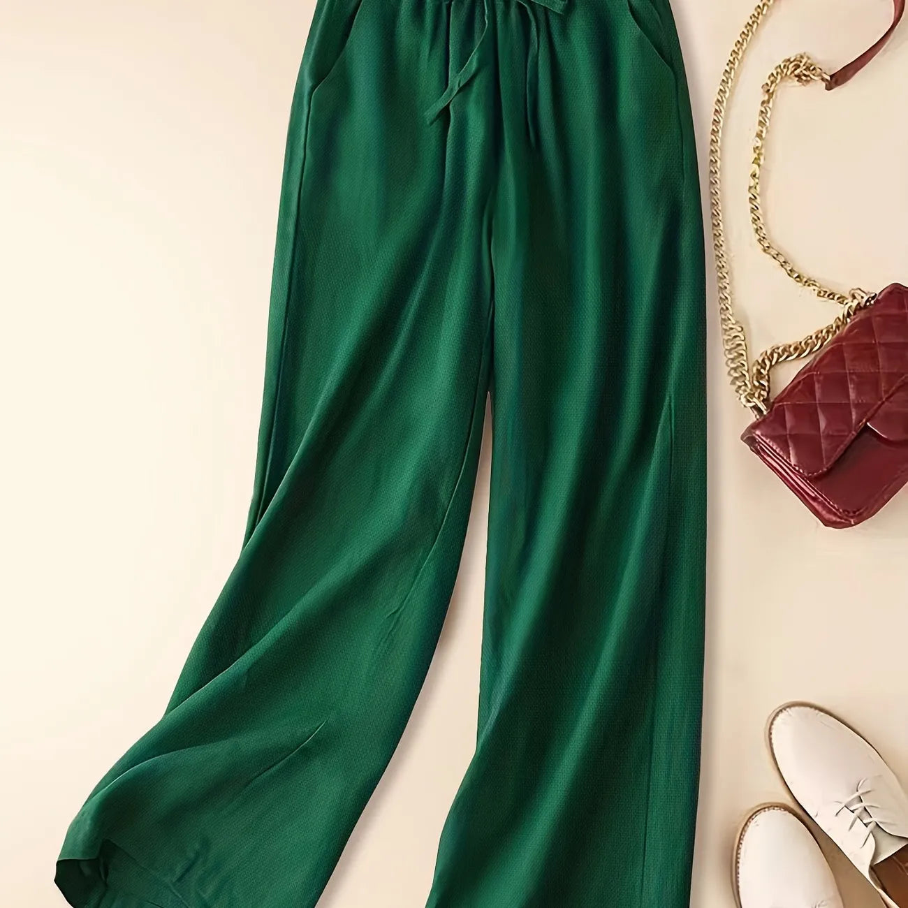 IMARA - WIDE-LEG DRAWSTRING TROUSERS